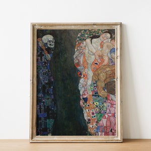 Art Nouveau wall art - Gustav Klimt  Oil Painting - Printable Wall Art Home Decor - INSTANT DOWNLOAD