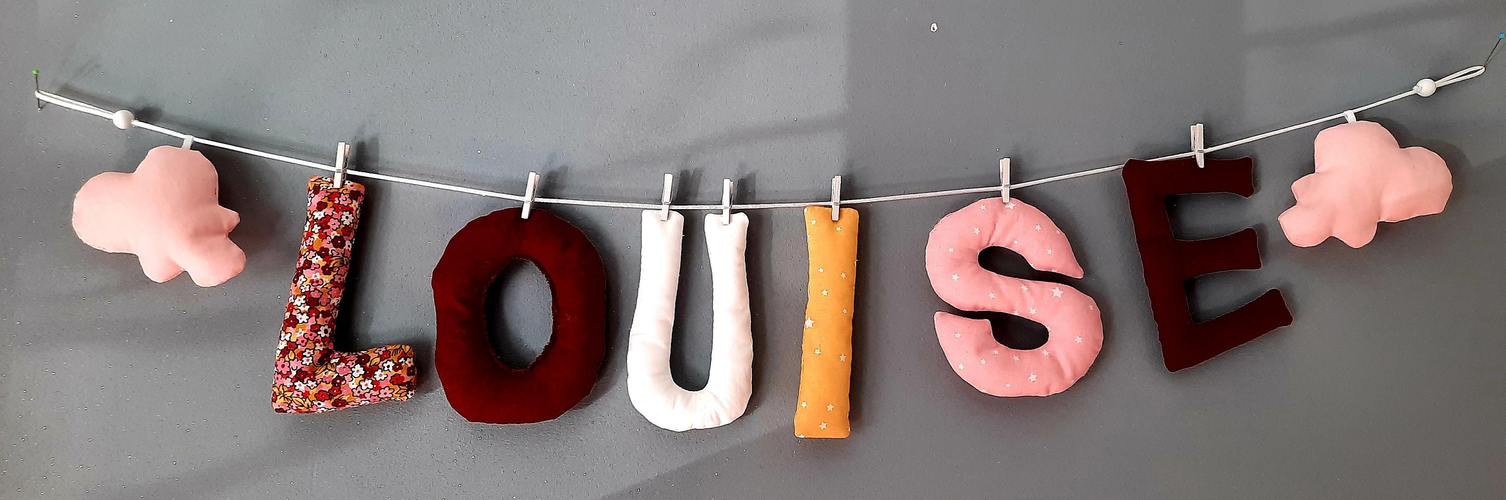 Guirlande de Prénoms, Décoration Chambre Bébé et Enfant
