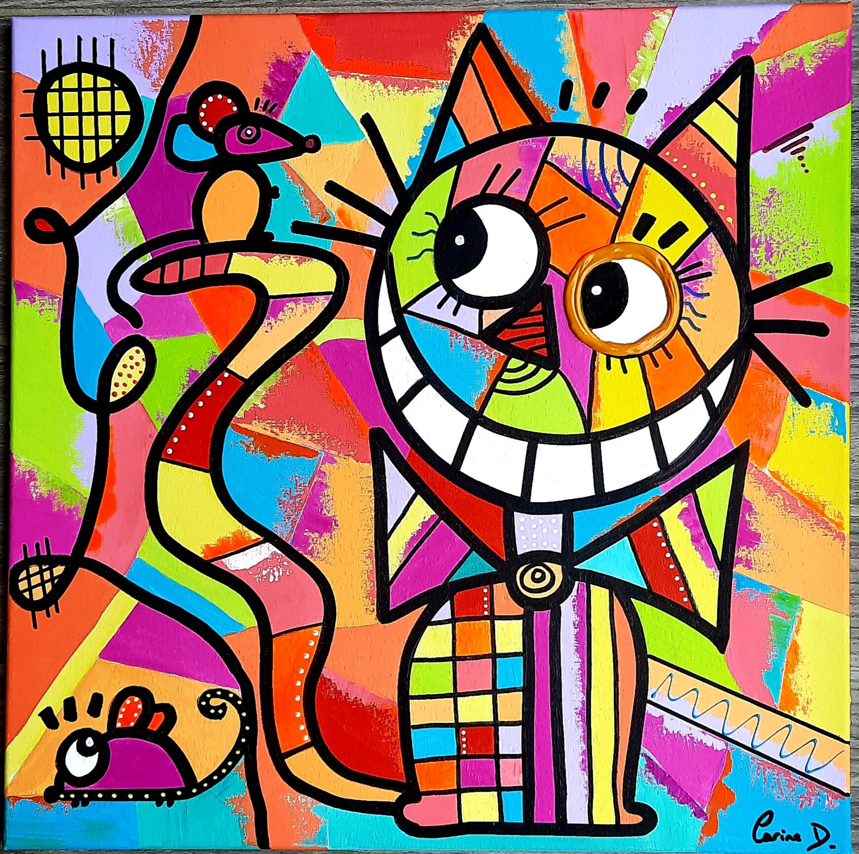 Tableau Coloré Souris...et Fais Illusion