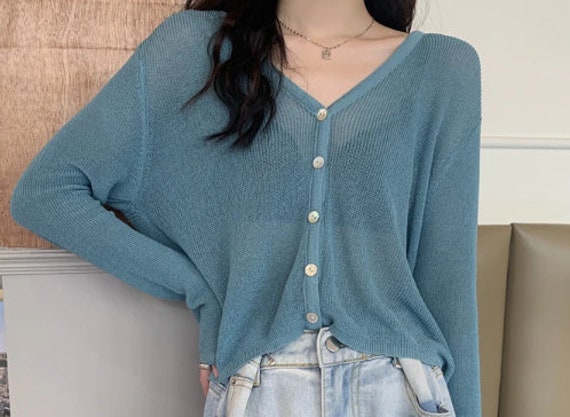 Summer Cardigan Women Thin Tops Long 