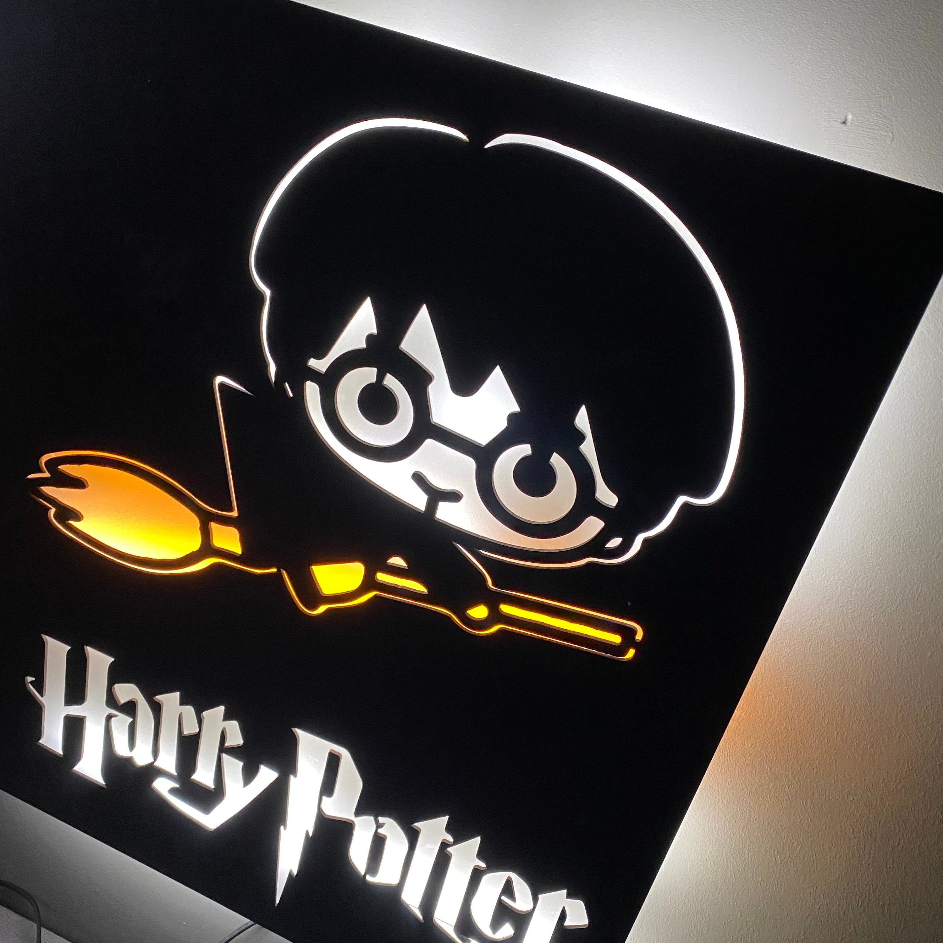 Luminous Painting Harry Potter Wall Painting Home Etsy