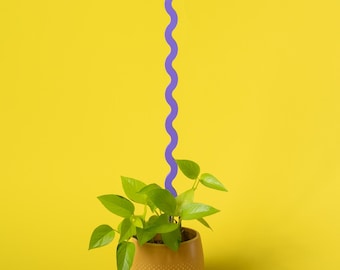 Support that grows with Your Plant - Up to 134 cm! Extra Long Modular Wavy Stick Plant Trellis | Free velcro strip, Many colors available