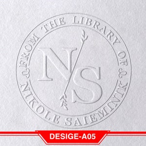 Personalized Book Embosser，Custom Stamp Embosser, Book Stamp, From The Library Of Stamp, Library Stamp, Rubber Stamp, Book Lover Gift