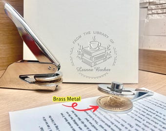Buchdrucker Personalisierter Buchstempel, aus der Bibliothek von Stempel, Bibliothekstempel, selbstfärbender Stempel