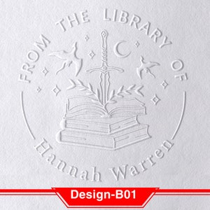 Personalisierte Buch Präge | Benutzerdefinierte Buchstempel | Aus der Bibliothek von Bibliothek Stempel | Buchliebhaber Geschenk | Ersparnisse für den Schulanfang