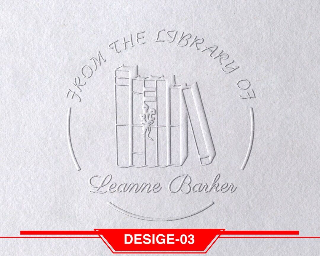 From the Library of Book Embosser Personalized, Book Stamp Embosser, Library Embosser, Ex Libris