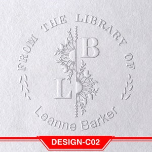 Custom Book Stamp Personalized Book Stack Stamp Gifts for Readers Rubber  Stamp, Self Inking Stamp or Embosser Design: STL103 