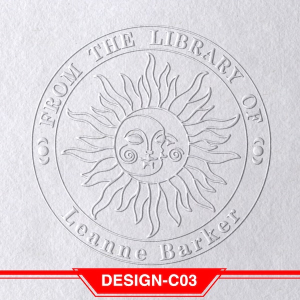 Personalized Book Embosser/ Custom From the Library of Book Stamp/ Library Embosser/ Ex Libris Book Stamp/ Great Book Lover Gift