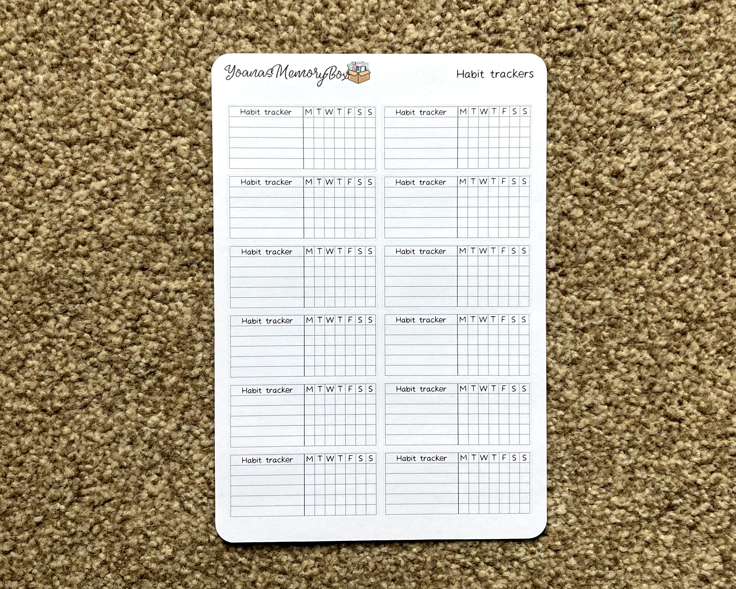 Weekly Habit Tracker Stickers Functional Stickers To Use In Your Weekly habit tracker stickers functional stickers to use in your