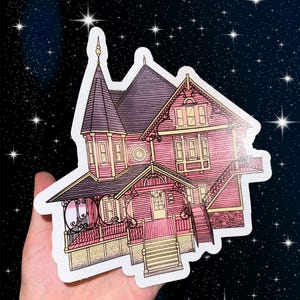 Pink Palace Art Stickers - Coraline Inspired | 7inch and 3inch