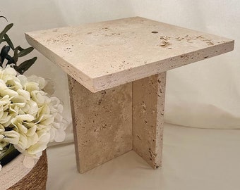 Coffee table, bedside table, side table made of stone