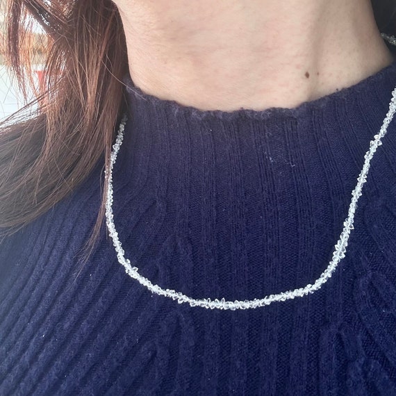 Mini Raw Double-Pointer Herkimer Diamond Necklace - image 8