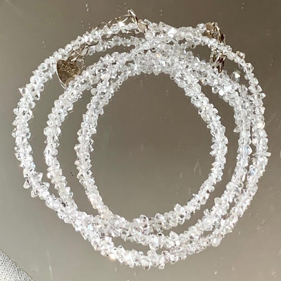 Mini Raw Double-Pointer Herkimer Diamond Necklace - image 10