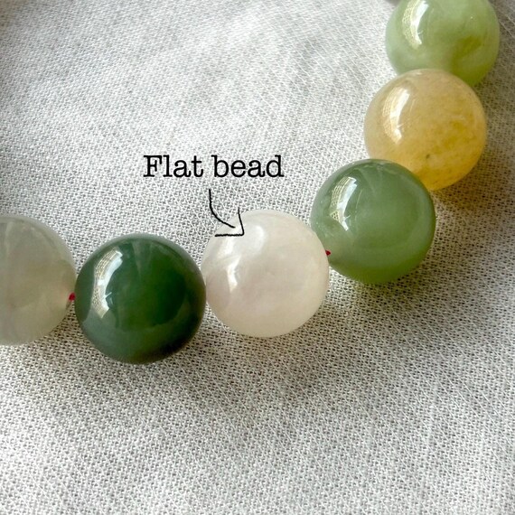 Certified Multi-Colored Nephrite Jade Elastic Bra… - image 10