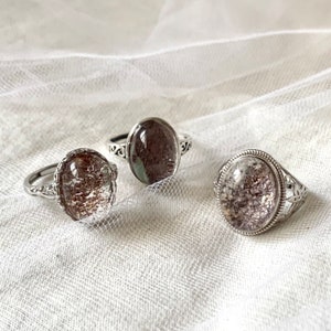 Lodolite Garden Quartz Sterling Silver S925  Personal Growth Spiritual Evolution Luck Abundance
