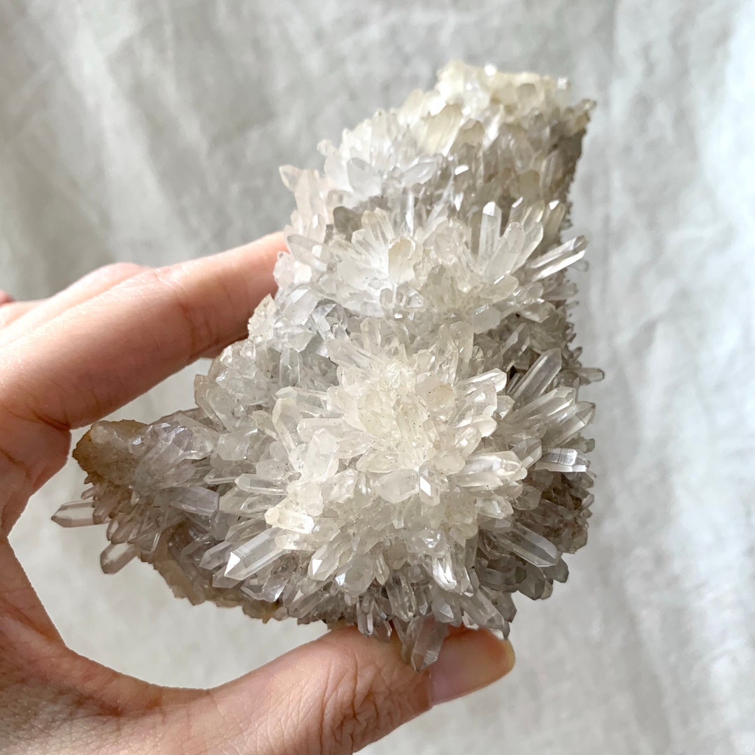 Chrysanthemum Quartz Cluster Selfstanding Etsy