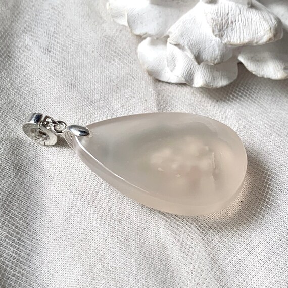Translucent Unique Sakura Agate Pendant - image 9