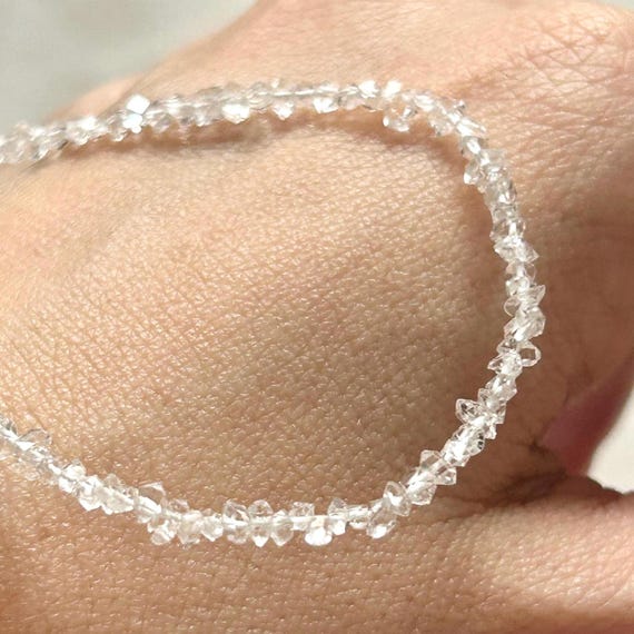 Mini Raw Double-Pointer Herkimer Diamond Necklace - image 5