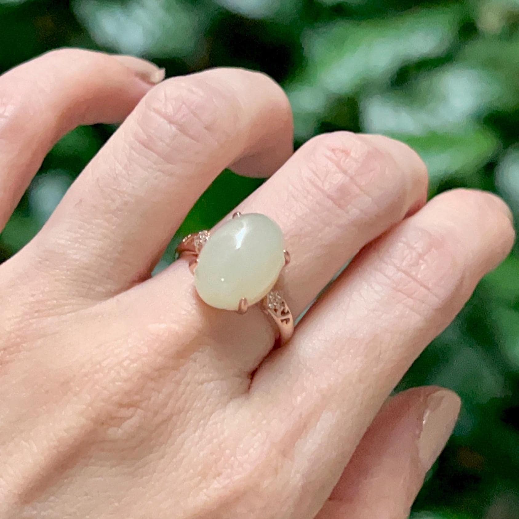 ヴィンテージの翡翠リング - Etsy 日本