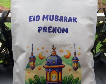 sac cadeau personnalisé aîd mubarak/cadeau aîd mubarak/personalized eid mubarak bag/sac a offrir pour l'aîd