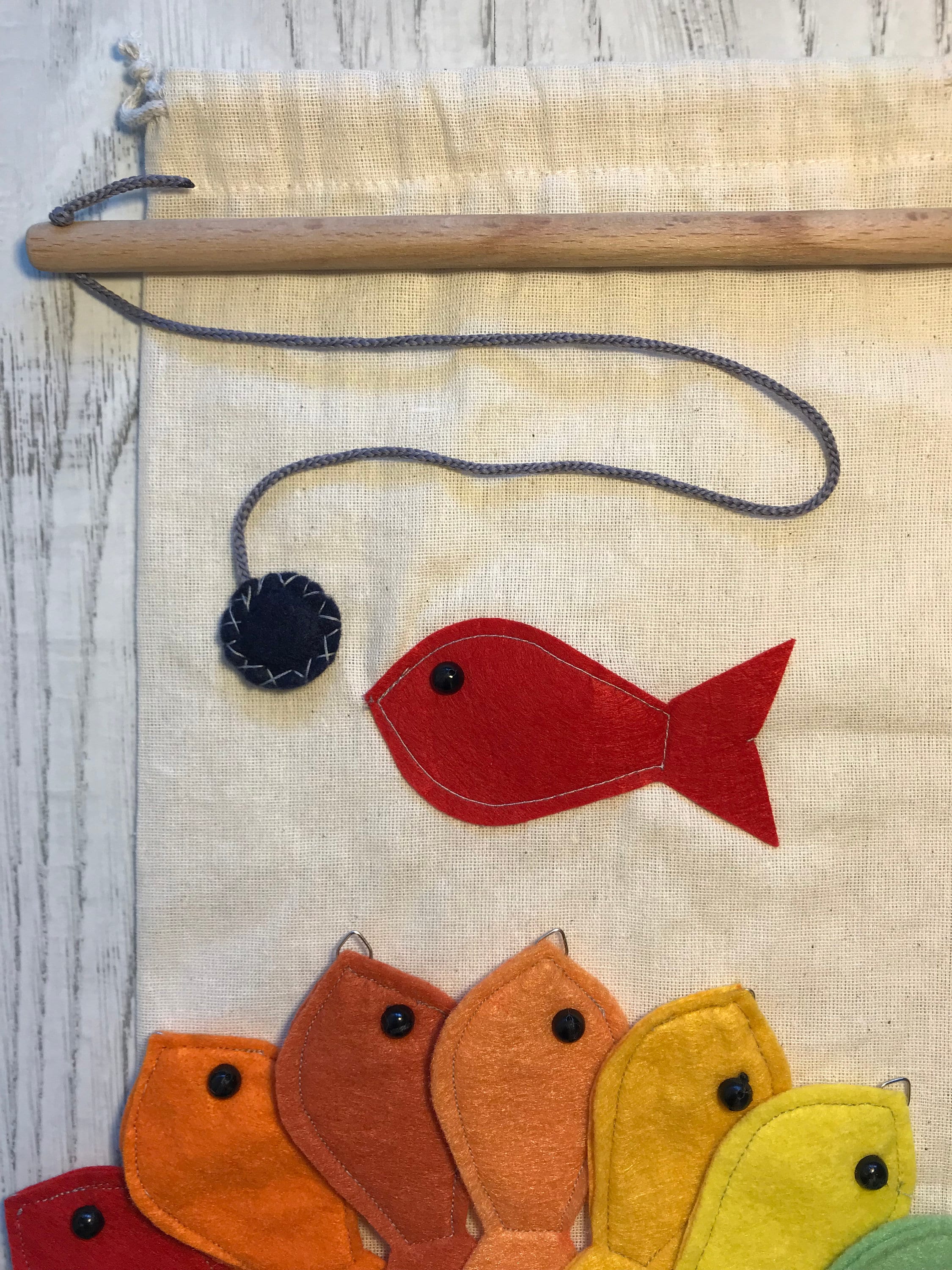 Felt Fishing Game: Montessori Fine Motor Skills Toy for Toddlers - Etsy
