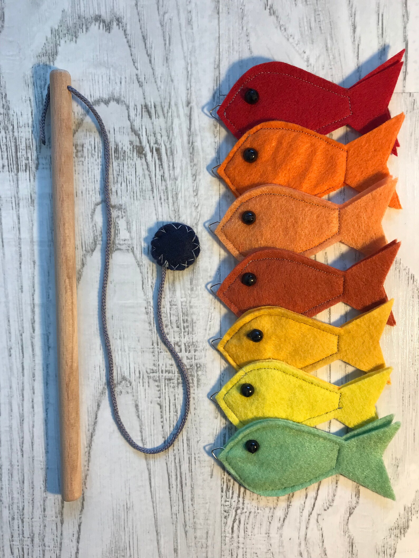 Felt Fishing Game: Montessori Fine Motor Skills Toy for Toddlers - Etsy