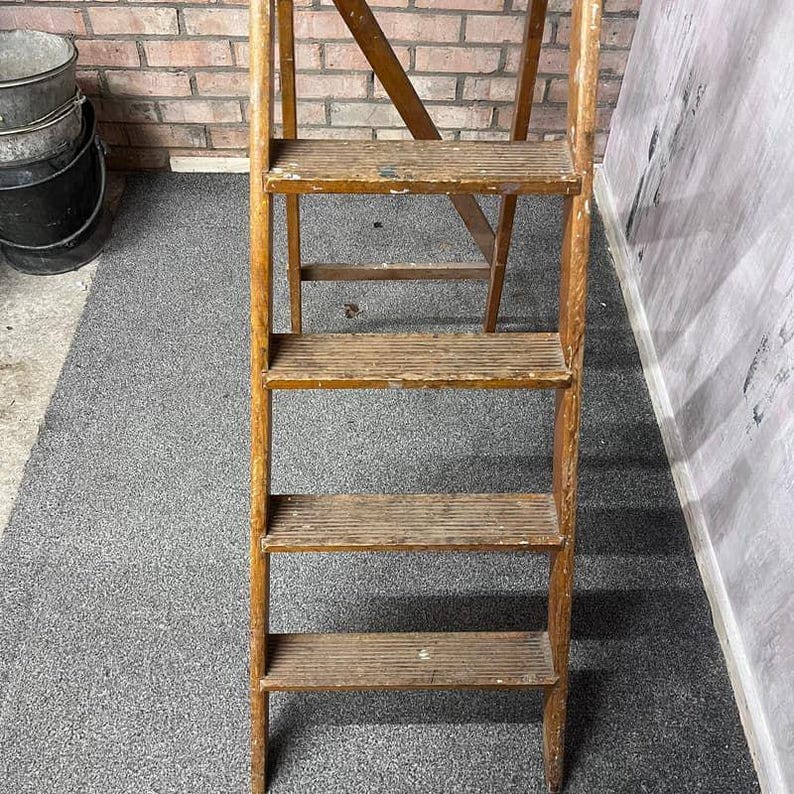 Vintage Pioneer Stepladder Set of 4 Treads With Platform - Etsy UK