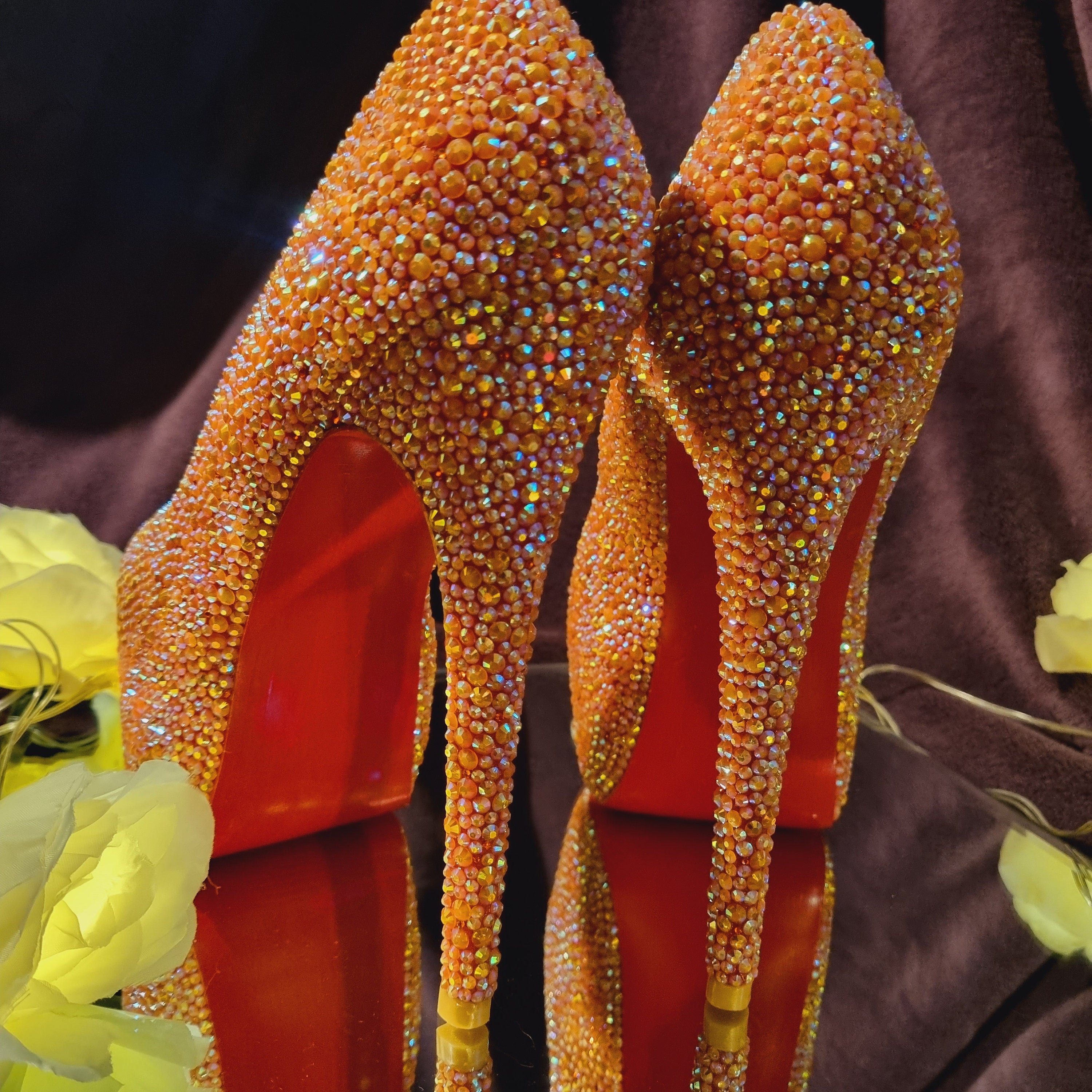 靴 Herlipto Orangery Crystal Belted Pumps36 Herlipto Orangery Crystal Belted Pumps36