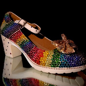 Rainbow shoes//chunky rainbow shoes//comfortable shoes