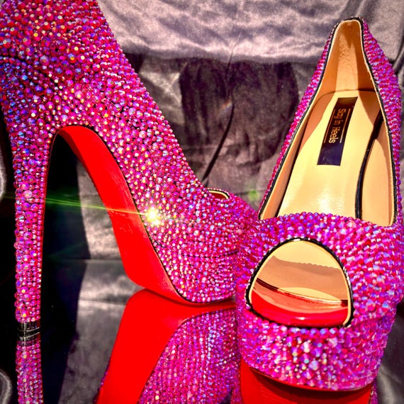 stiletto heels neon pink womens shoes