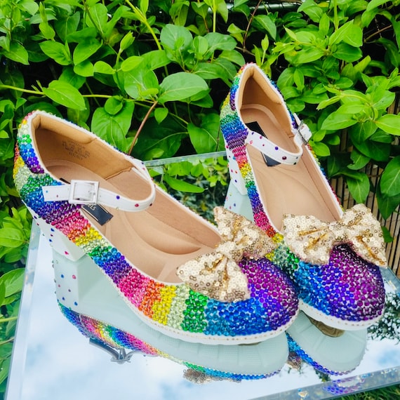 Rainbow Shoes//chunky Rainbow Shoes//comfortable Shoes Rainbow Shoes//chunky Rainbow Shoes//comfortable Shoes