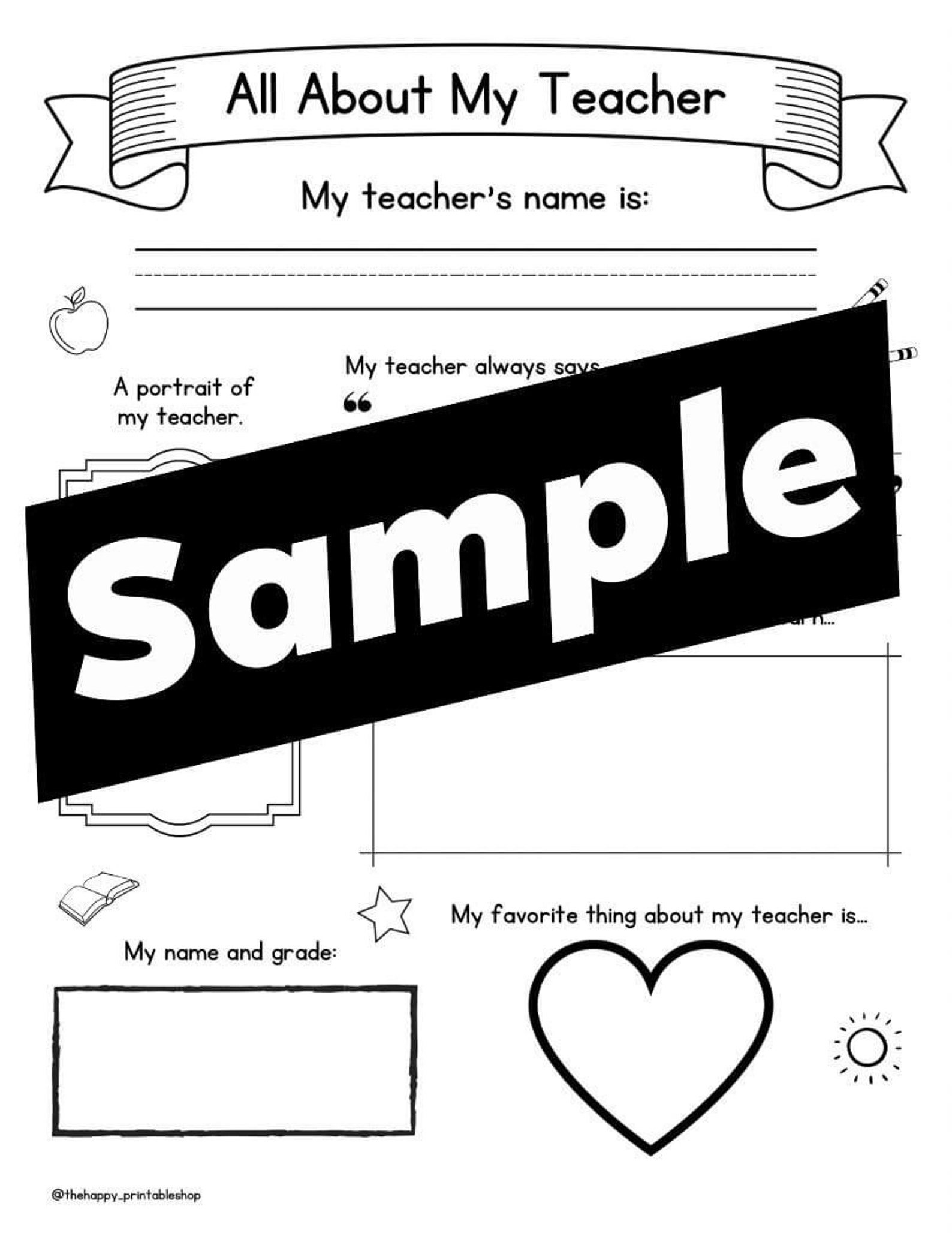 Teacher End of Year Teacher Thank You Note Teacher School Etsy