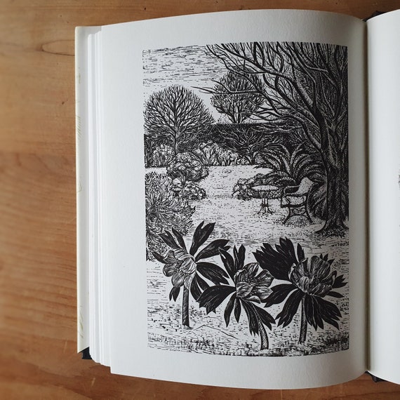 Vintage garden book. A memoir on the history and beauty of gardens. Wonderful woodcuts. Thoughtful & gentle gift on the love of gardening.
