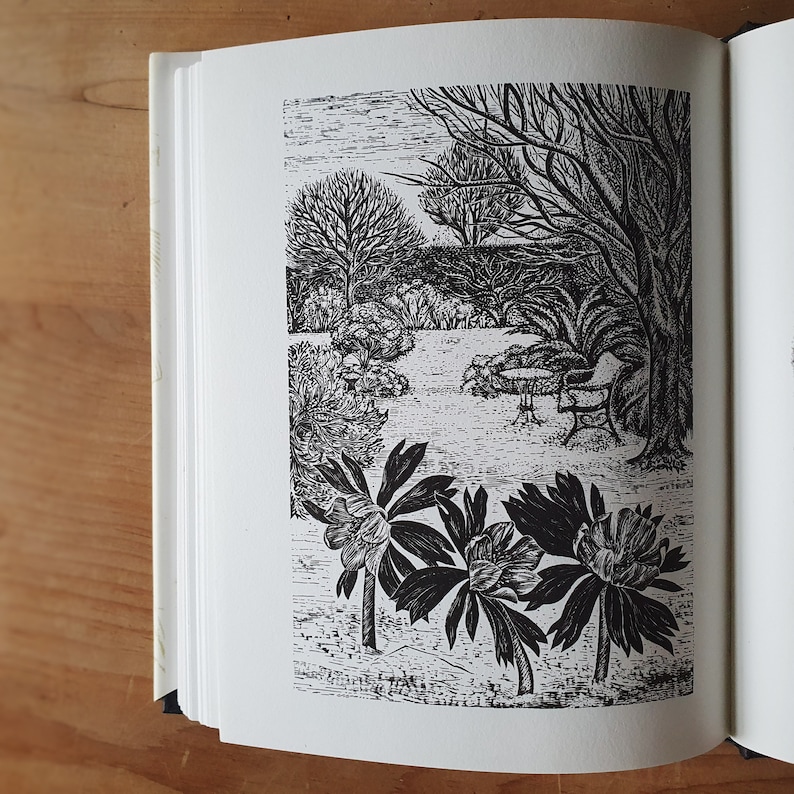 Vintage garden book. A memoir on the history and beauty of gardens. Wonderful woodcuts. Thoughtful & gentle gift on the love of gardening. image 1