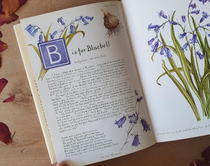 Very pretty vintage flower book an illustrated A to Z of flowers. One for your arty garden pal. Romantic!