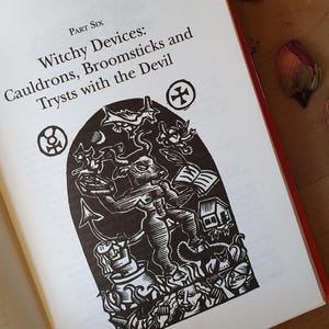 Vintage book of witches. Occult and gothic tales of witches from across the globe. Halloween perfect.