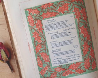 Victorian Language of Flowers Book. Floriography from the 1870s. Very scarce.