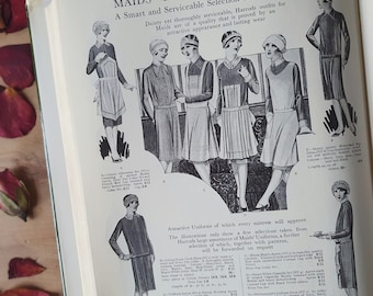 Harrods facsimile of the 1929 catalogue. Stunning vintage adverts, Edwardian & Flapper designs + illustrations. HUGE! Art Deco love!