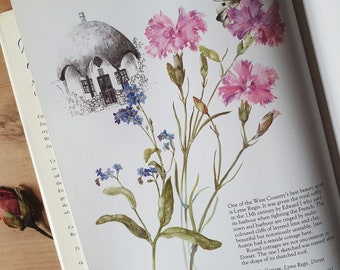 Vintage garden book dedicated to the West Country. Lovely watercolor illustrations. One for art, rural England + garden lovers. Hardy fans!