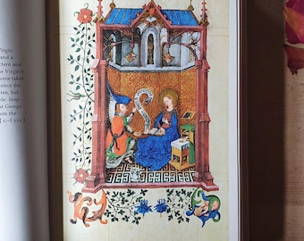 Illuminated book of hours "The Hours of Catherine of Cleves". Stunning illustrated medieval manuscript. Perfect gift for gothic lovers.