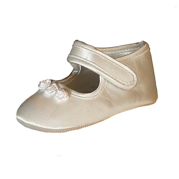 Baby Girls Ivory Shoe. Ideal for Christenings, Baptisms, Naming ceremonies and any Special Occasion.