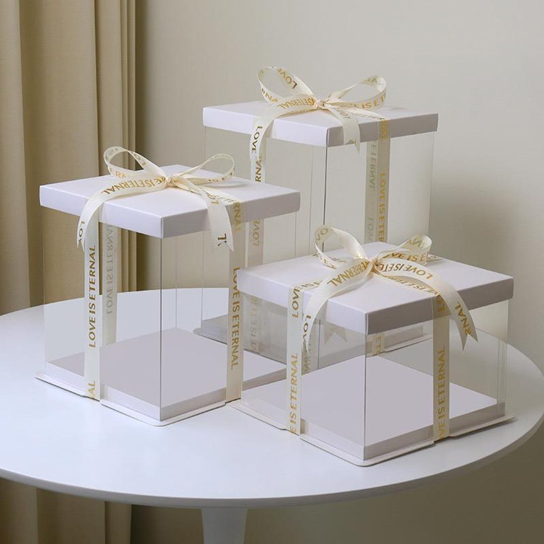 Aazon.co: PHULWEL 4 Sets Cake Boxes 12x12x12 Inches With Cake Board