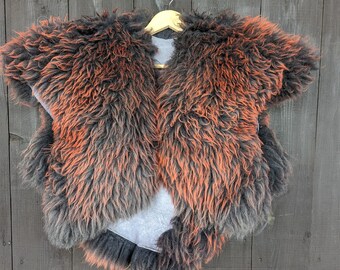 Large fur cape - fur for Vikings - Viking fur - warrior fur - clothing with fur - Vikings - GOT - unique piece 94