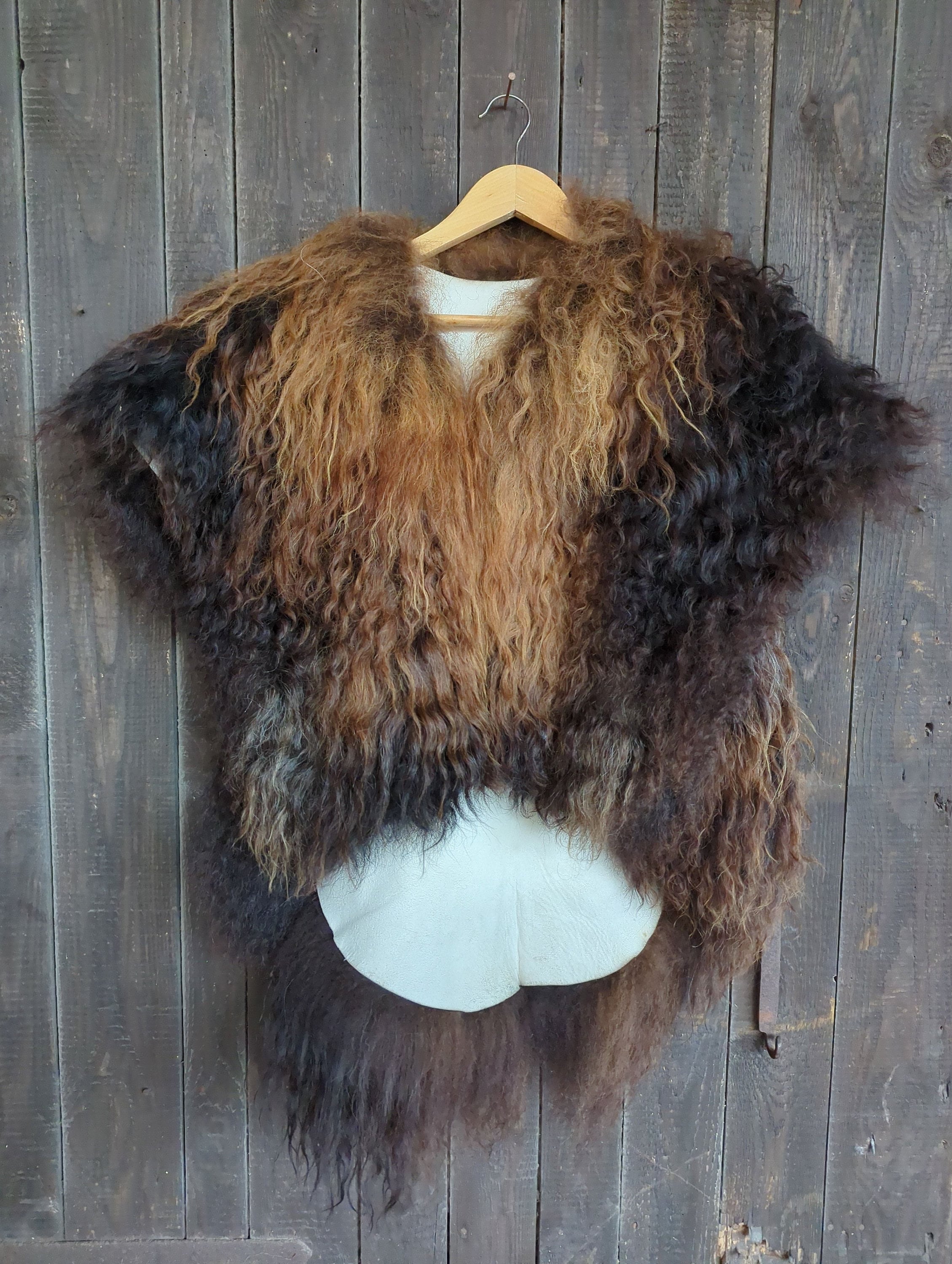 Pagan Fur Mantle Shoulder Fur for Vikings Fur Cape Cloak Shieldmaiden Fur  Viking Celtic Wedding Cape Barbarian Furs 