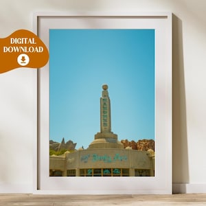Disneyland, DIGITAL WALL ART, Ramones, Flo&#39;s V8 Cafe, Neon Lights, Cars Land, Radiator Springs, Ramones, Lighting McQueen, Kids Room, Poster