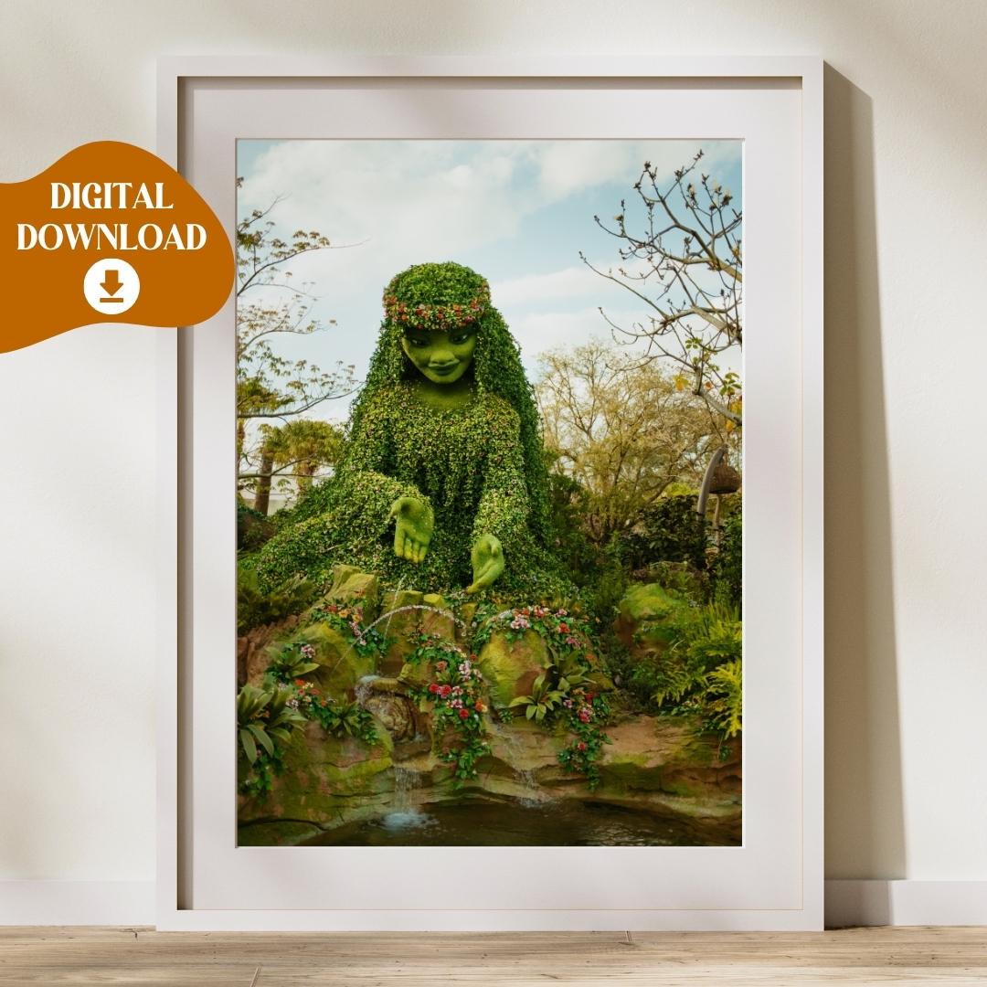 Tahitiヘイバの絵　プレゼント付き Te Fiti Poster - Etsy