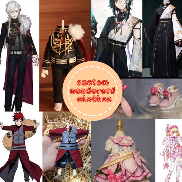 Vêtements nendoroid personnalisés/vêtements de poupée personnalisés pour 1/3 1/4 1/6 1/8 BJD Ob11/Ob24/Blythe/Msd/Minifee/DD/Smart Doll/SD Oncle/TD72