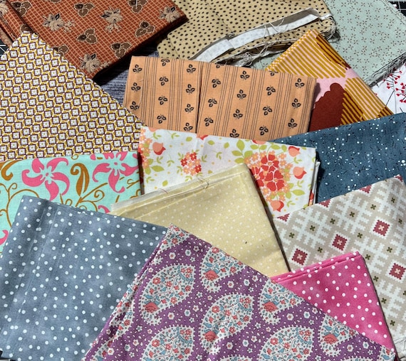 10 Mixed Cotton Fat Quarter Fabrics