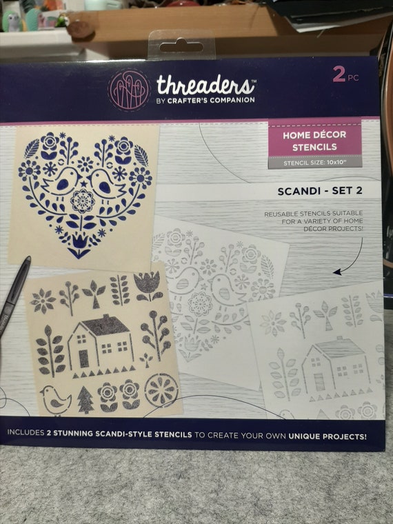 Crafter's Companion THREADERS Quilting Stencil Scandi Set 2
