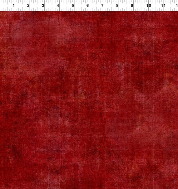 Halcyon Brushed Red Blender Digital Jason Yenter In the Beginning Fabric